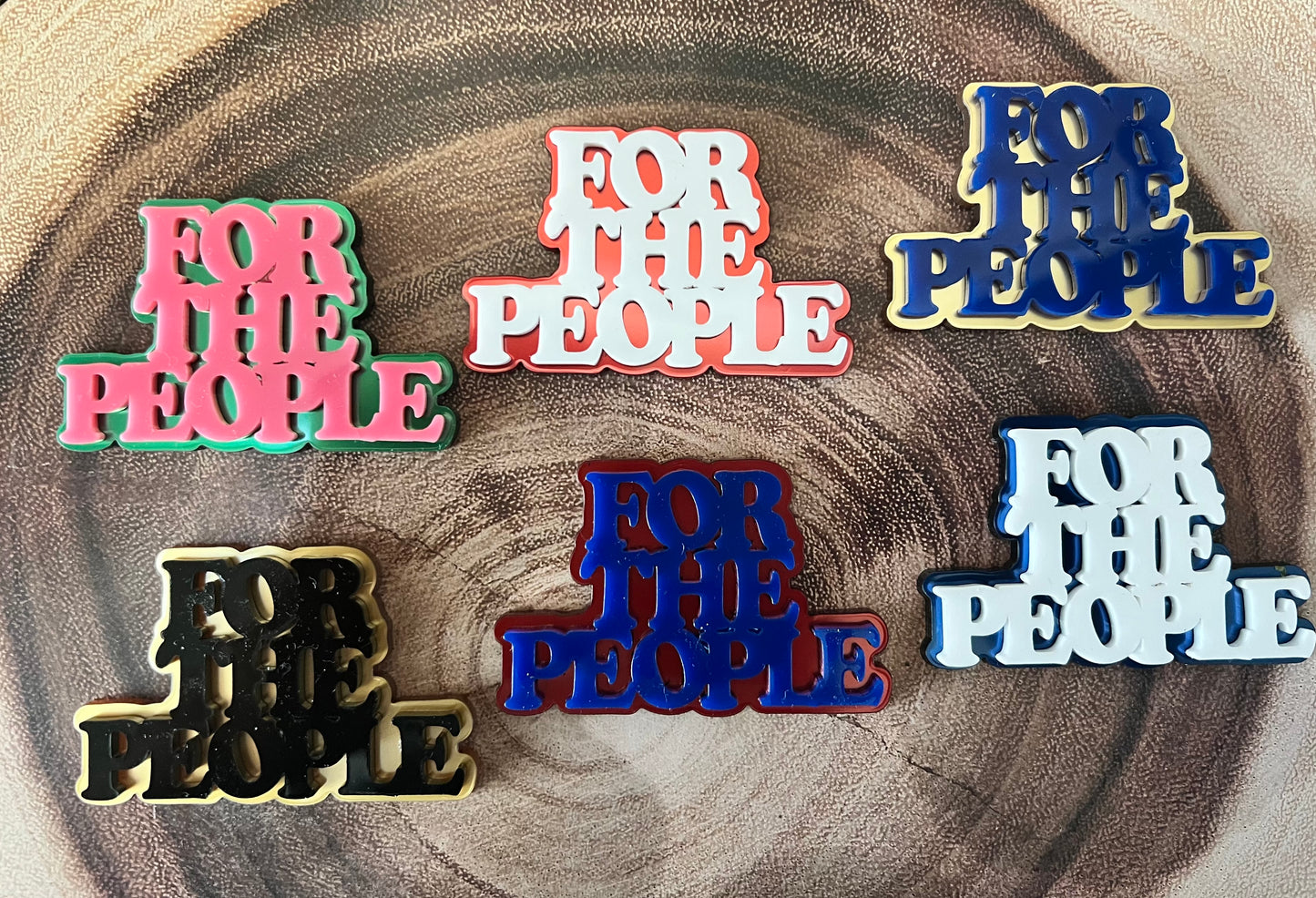 For the People lapel pin